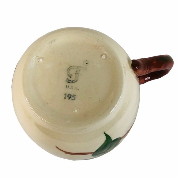 Franciscan Dinnerware Apple Coffee Cup and Saucer USA Backstamp Flying F Vintage - Picture 8 of 11